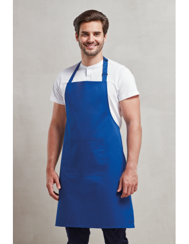 P-PR154-Colours Collection Bib Apron With Pocket